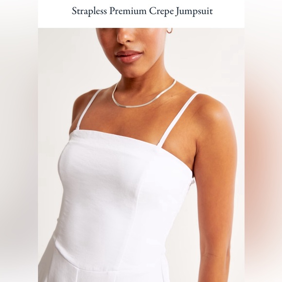 Abercrombie Strapless Crepe Jumpsuit - Picture 3 of 4